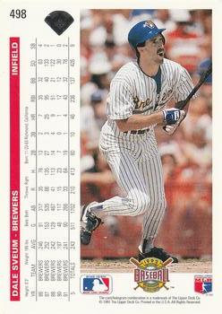 Dale Sveum  baseball card collectible - Main Image 2
