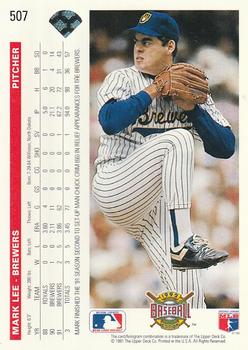 Mark Lee  baseball card collectible - Main Image 2