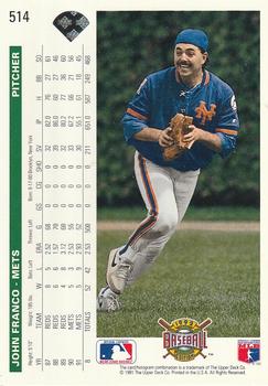 John Franco  baseball card collectible - Main Image 2