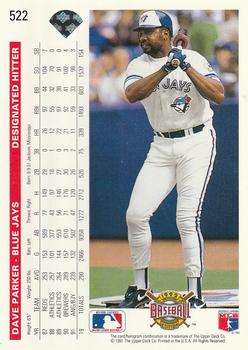 Dave Parker  baseball card collectible - Main Image 2