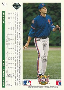 Terry Bross  baseball card collectible - Main Image 2
