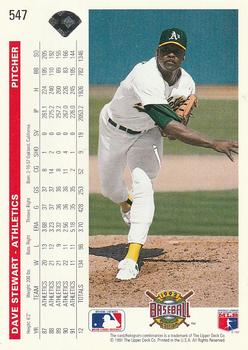 Dave Stewart  baseball card collectible - Main Image 2