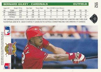 Bernard Gilkey  baseball card collectible - Main Image 2
