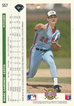 Mark Gardner  baseball card collectible - Main Image 2