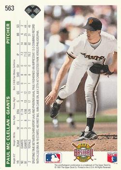 Paul McClellan  baseball card collectible - Main Image 2