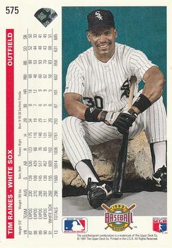 Tim Raines  baseball card collectible - Main Image 2