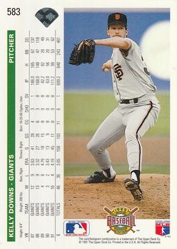 Kelly Downs  baseball card collectible - Main Image 2