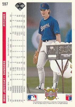 Mike Jeffcoat  baseball card collectible - Main Image 2