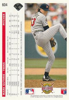 Mark Guthrie  baseball card collectible - Main Image 2