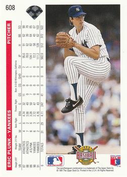 Eric Plunk  baseball card collectible - Main Image 2