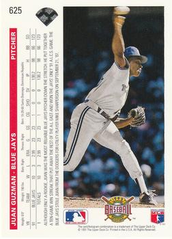 Juan Guzman  baseball card collectible - Main Image 2