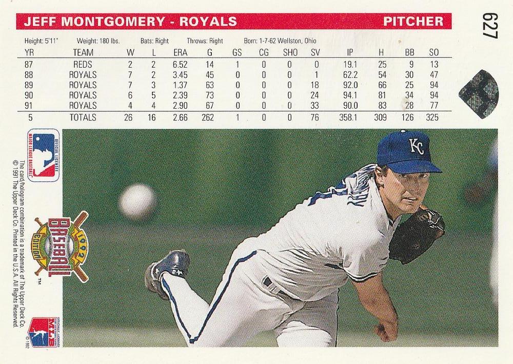 Jeff Montgomery  baseball card collectible - Main Image 2