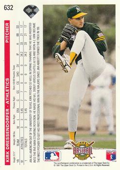 Kirk Dressendorfer  baseball card collectible - Main Image 2