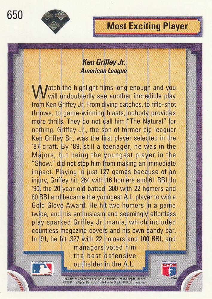 Ken Griffey Jr.  baseball card collectible - Main Image 2