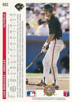 Luis Mercedes  baseball card collectible - Main Image 2