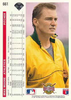 Mike Moore  baseball card collectible - Main Image 2