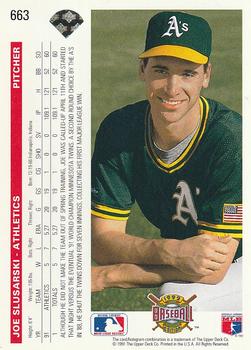 Joe Slusarski  baseball card collectible - Main Image 2