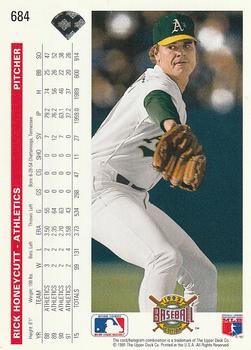 Rick Honeycutt  baseball card collectible - Main Image 2