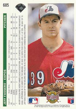Jeff Fassero  baseball card collectible - Main Image 2