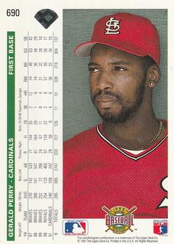 Gerald Perry  baseball card collectible - Main Image 2