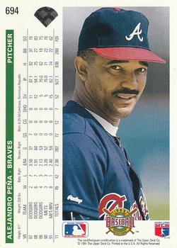 Alejandro Pena  baseball card collectible - Main Image 2