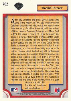 Mark Clark / Brian Jordan / Donovan Osborne  baseball card collectible - Main Image 2