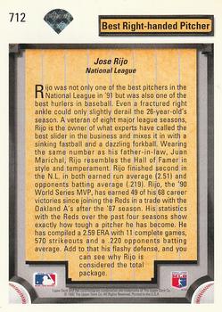 Jose Rijo  baseball card collectible - Main Image 2