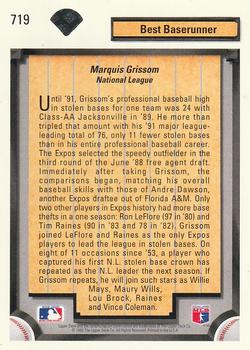 Marquis Grissom  baseball card collectible - Main Image 2