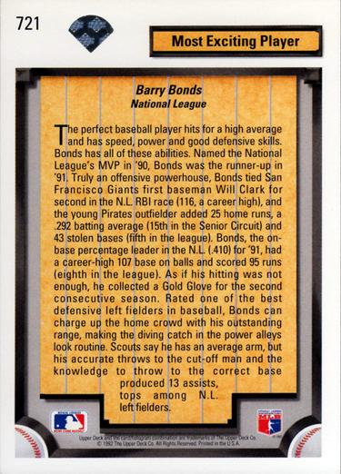 Barry Bonds  baseball card collectible - Main Image 2