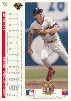 Gary DiSarcina  baseball card collectible - Main Image 2