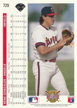 Rene Gonzales  baseball card collectible - Main Image 2