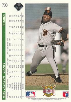 Mike Jackson  baseball card collectible - Main Image 2