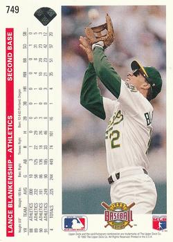 Lance Blankenship  baseball card collectible - Main Image 2