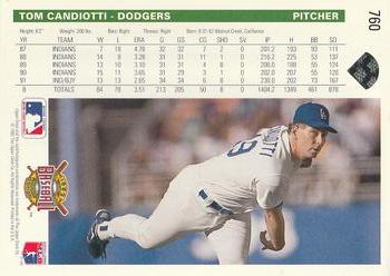 Tom Candiotti  baseball card collectible - Main Image 2