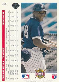 Charlie Hayes  baseball card collectible - Main Image 2