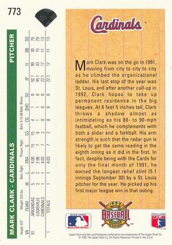 Mark Clark  baseball card collectible - Main Image 2