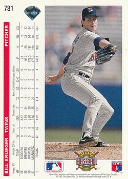 Bill Krueger  baseball card collectible - Main Image 2