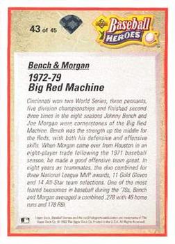 Johnny Bench / Joe Morgan  baseball card collectible - Main Image 2