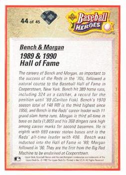 Johnny Bench / Joe Morgan  baseball card collectible - Main Image 2