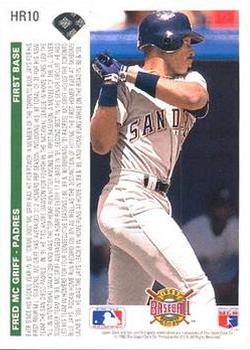 Fred McGriff  baseball card collectible - Main Image 2