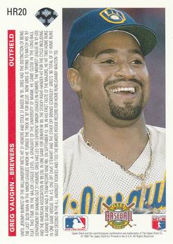 Greg Vaughn  baseball card collectible - Main Image 2