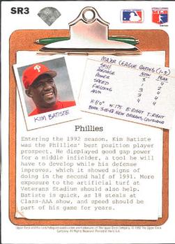 Kim Batiste  baseball card collectible - Main Image 2