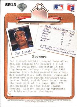 Pat Listach  baseball card collectible - Main Image 2