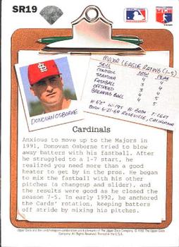 Donovan Osborne  baseball card collectible - Main Image 2