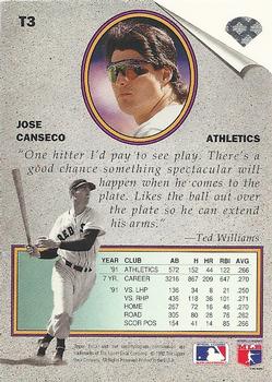 Jose Canseco  baseball card collectible - Main Image 2