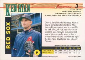Ken Ryan  baseball card collectible - Main Image 2
