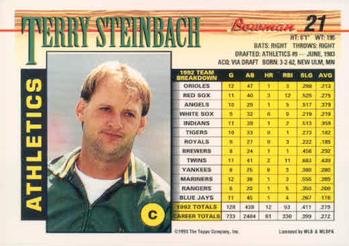 Terry Steinbach  baseball card collectible - Main Image 2