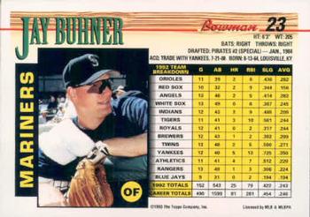 Jay Buhner  baseball card collectible - Main Image 2