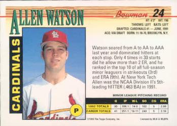 Allen Watson  baseball card collectible - Main Image 2