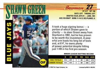 Shawn Green  baseball card collectible - Main Image 2